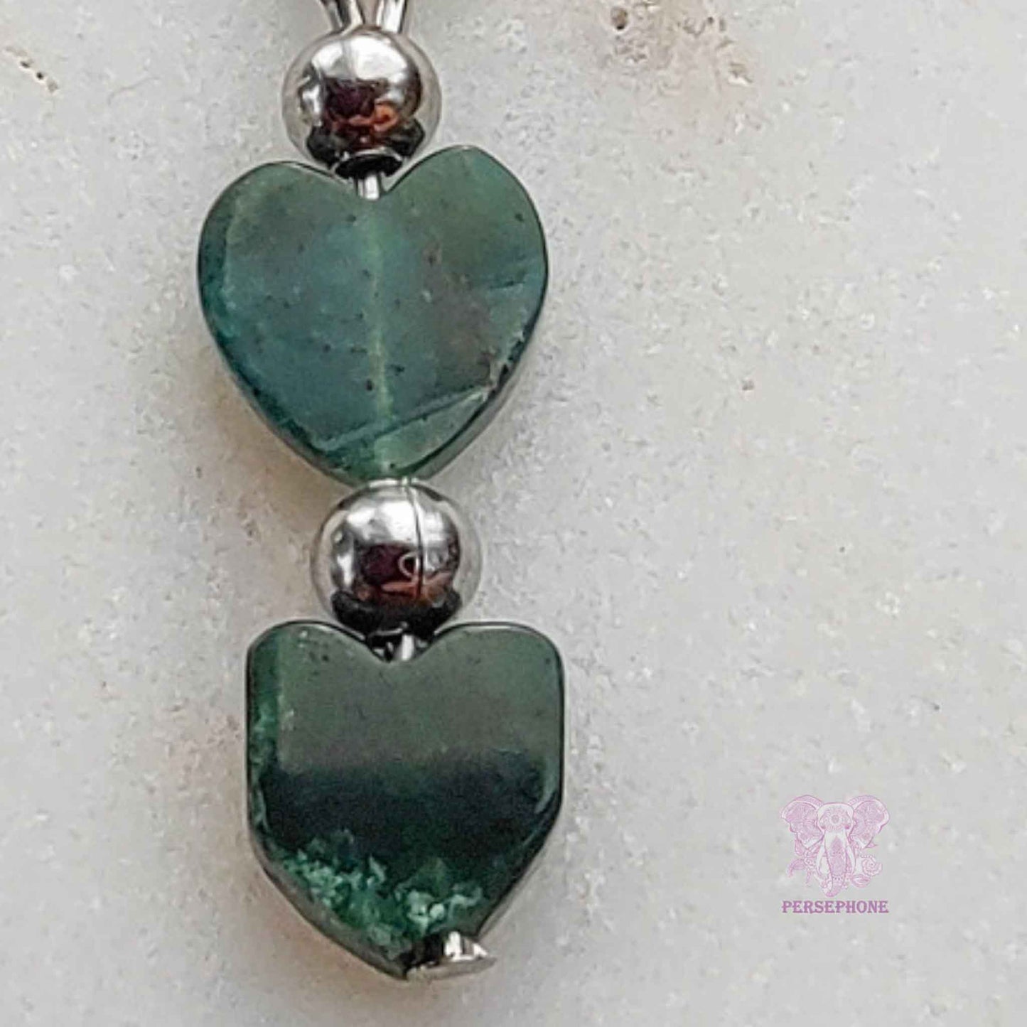 Persephone · Moss Agate Earrings