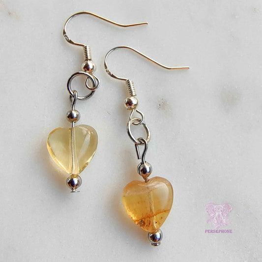 Brigid · Yellow Fluorite Earrings