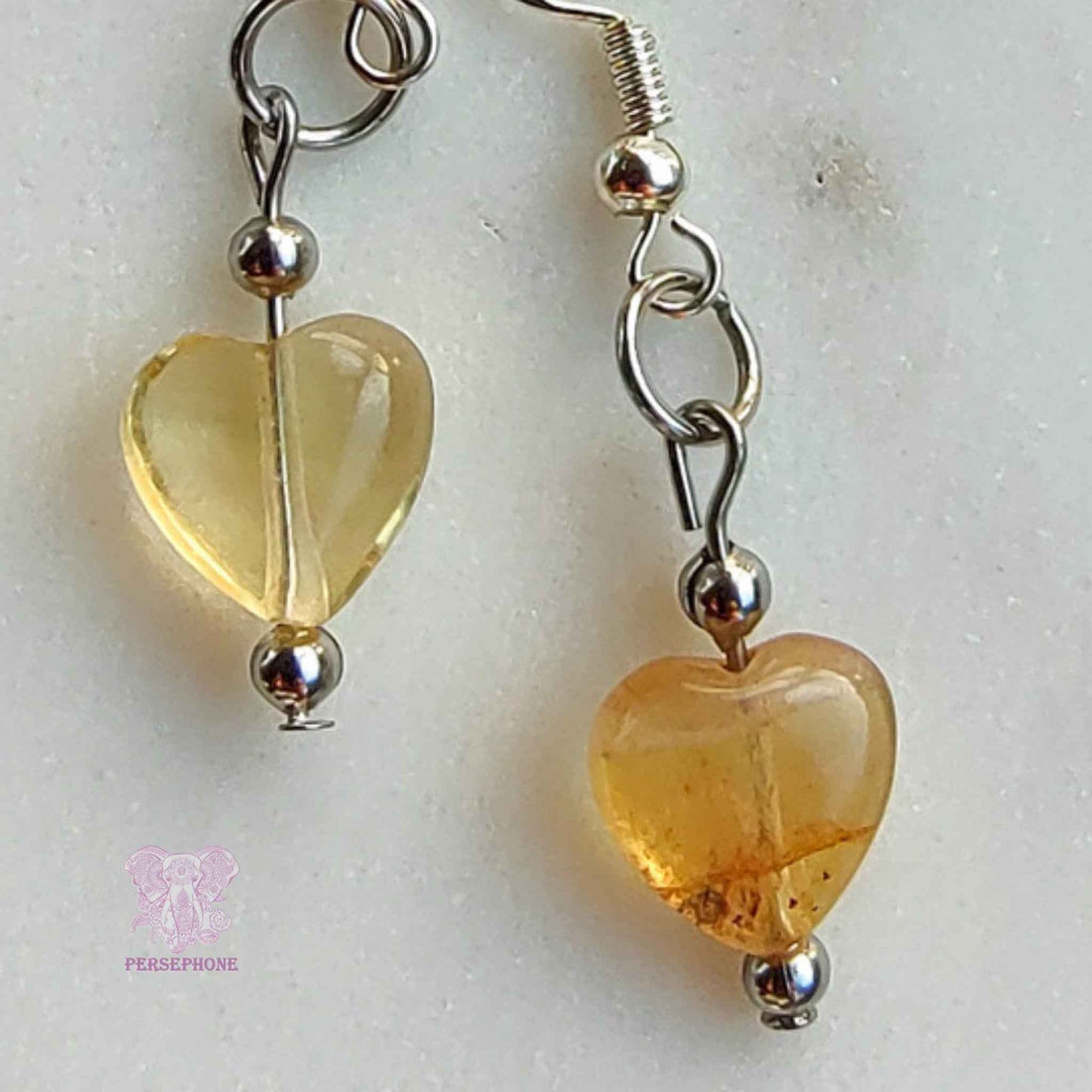 Brigid · Yellow Fluorite Earrings