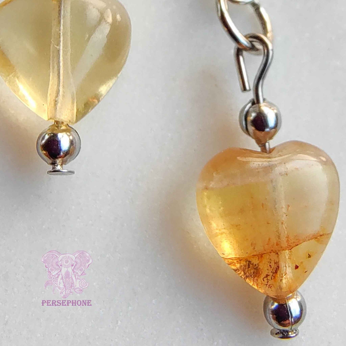 Brigid · Yellow Fluorite Earrings