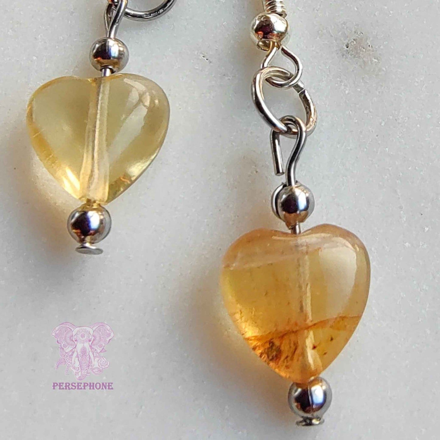 Brigid · Yellow Fluorite Earrings