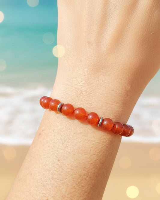 Aldebaran · Carnelian 8mm  Bracelet