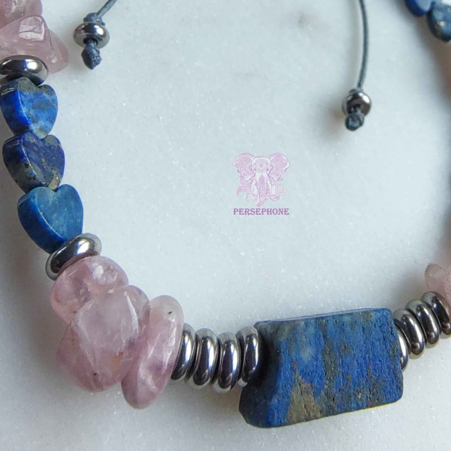 Vega · Lapis Lazuli & Rose Quartz Bracelet