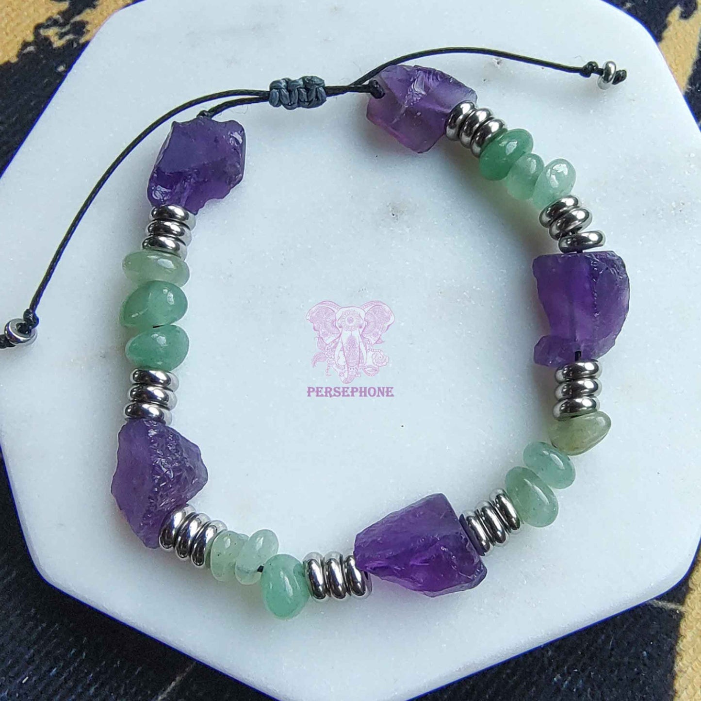 Vela · Amethyst & Aventurine Bracelet