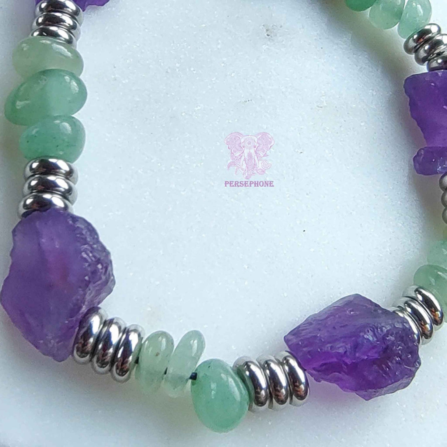 Vela · Amethyst & Aventurine Bracelet
